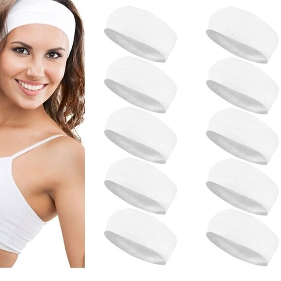 10 pc Headband Set White main image 4